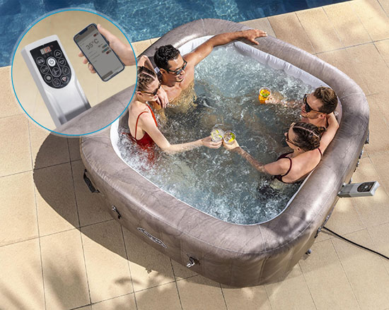 Bloc de filtration Ultrafit avec panneau de commande rabattable pour spa Bestway 