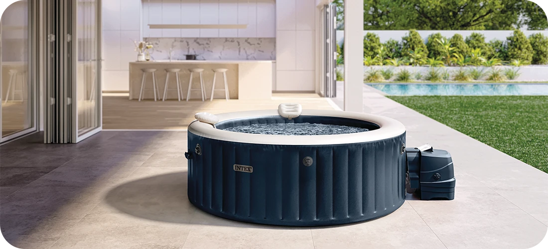 Spa gonflable intex Blue NavyPureSpa à bulles 4 places luxe LED