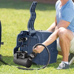 Bloc filtration compact Spa Gonflable Intex purespa 4 places Blue Navy luxe LED