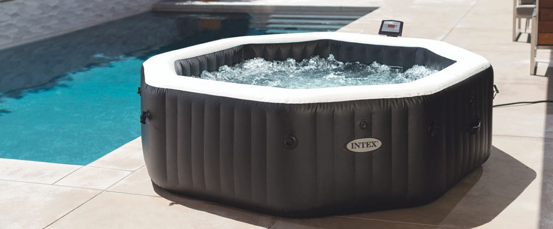 Spa Intex PureSpa Carbone bulles et jets 4 places