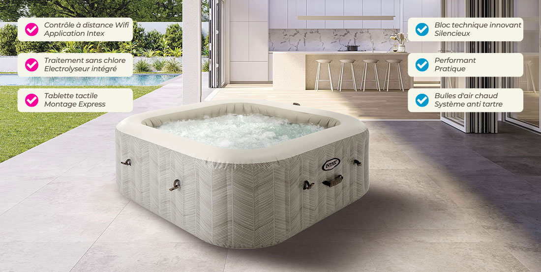 A quoi sert la fonction anti tartre des spas gonflables Intex ?