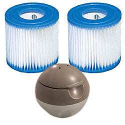 Diffuseur Spa Gonflable pour spa intex LED Baltik luxe 6 places bleu