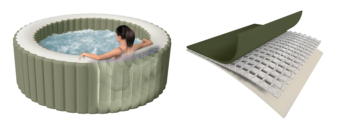 Technologie Fiber Tech spa Olive bulles 8 places