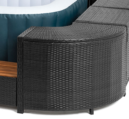 Mobilier universel pour spa carre