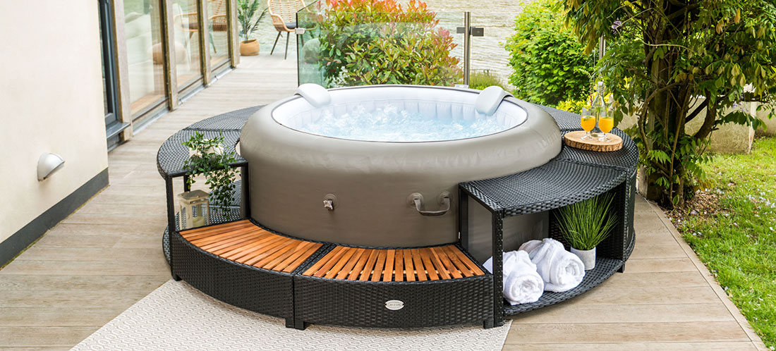 Habillage Bestway universel pour spa rond 180cm