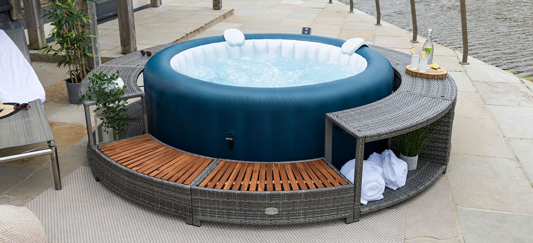 Habillage Bestway universel pour spa rond 200cm