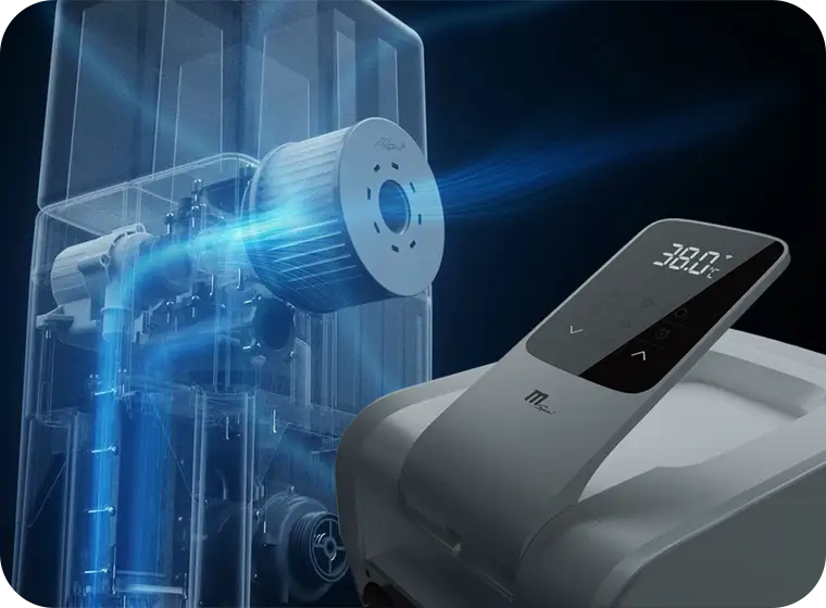 Filtration intelligente MSpa - Ecran tactile