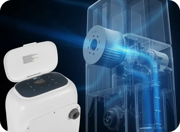 Filtration intelligente MSpa - Ecran tactile