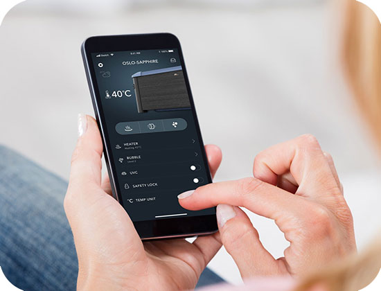 Application spa MSpa Sapphire connecté Wifi
