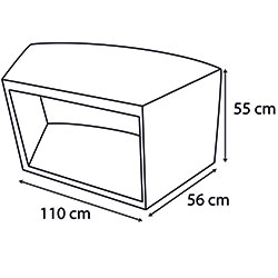 Dimensions abri pour bloc moteur pour spa Octopus NetSpa