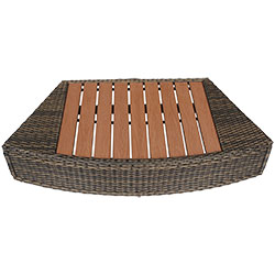 Marchepied avec renfort bois composite pour spa Octopus NetSpa