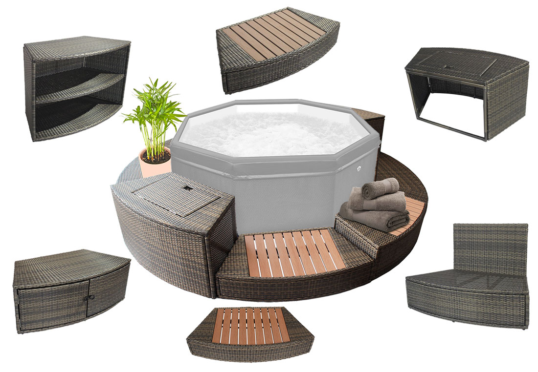 Ensemble mobilier pour Spa NetSpa Octopus