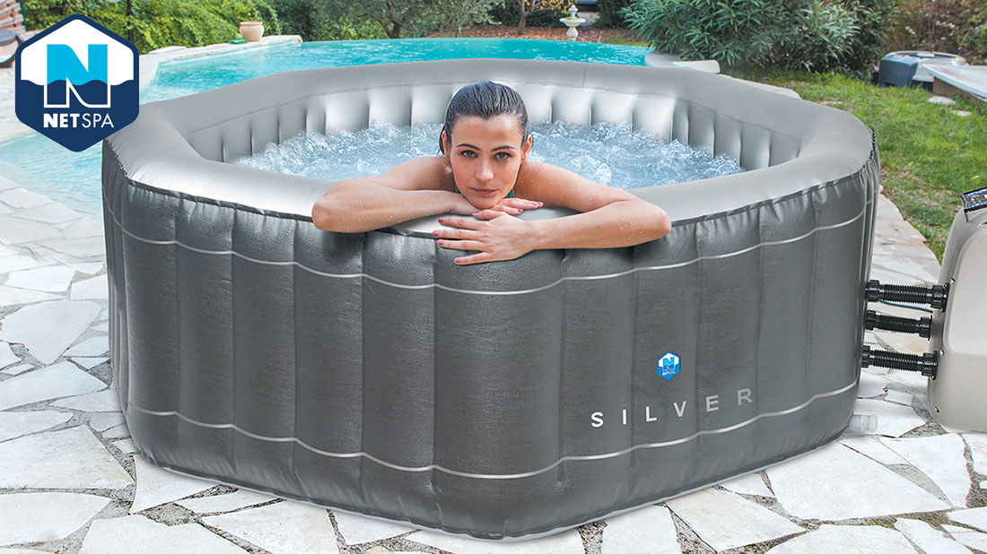 Spa Gonflable NetSpa Silver 5-6 Places 6 Spa NetSpa Silver