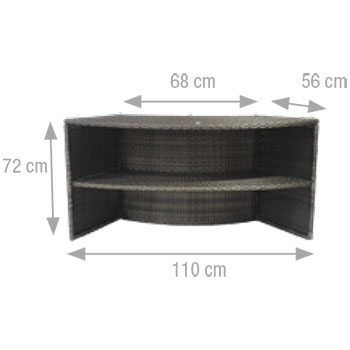 Bloc de rangement à 2 étagères pour spa Vita Premium NetSpa