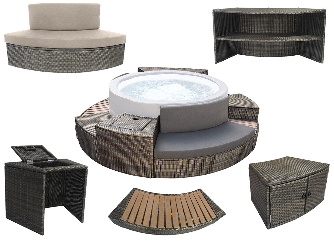 Ensemble mobilier pour Spa NetSpa Vita Premium