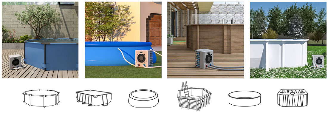 Pompe à chaleur piscine hors-sol Alsavo Mini