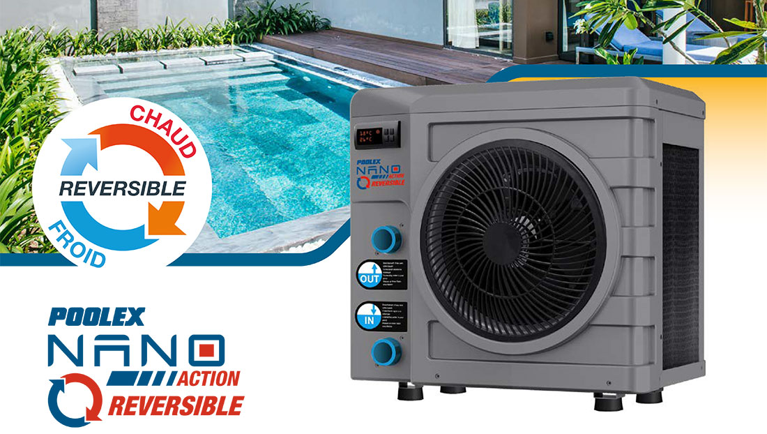 Pompe à chaleur piscine Poolex Nano Action réversible