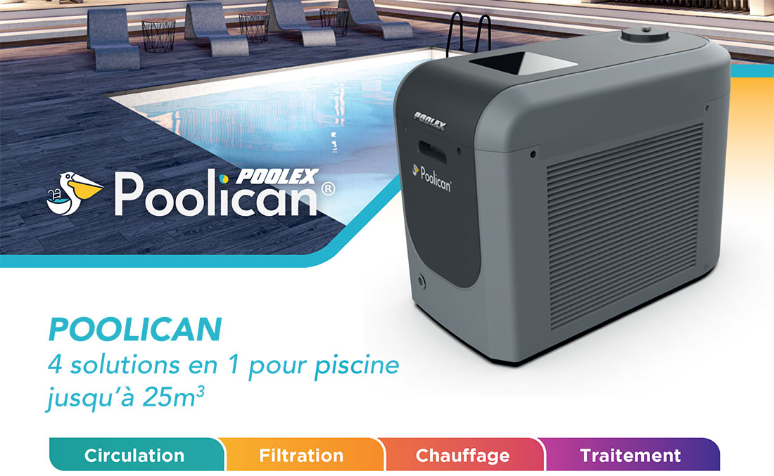 Filtration, chauffage, traitement piscine Poolican Poolex solution 4 en 1