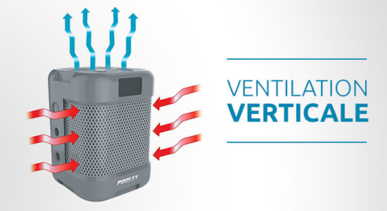 PAC Poolex Q-Line ventilation verticale