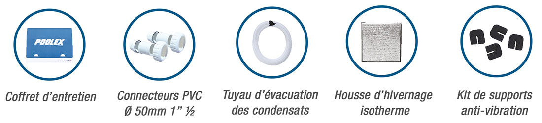 Accessoires inclus pompe à chaleur Silverline Top Full Inverter