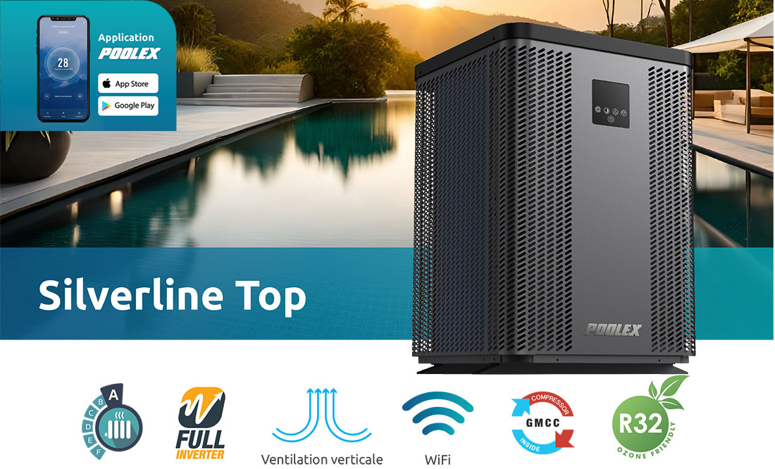 Pompe à chaleur piscine Poolex Silverline Top