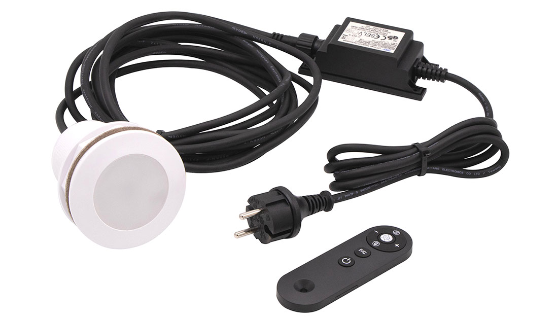Projecteur Ubbink Power Spot LED couleur avec télécommande