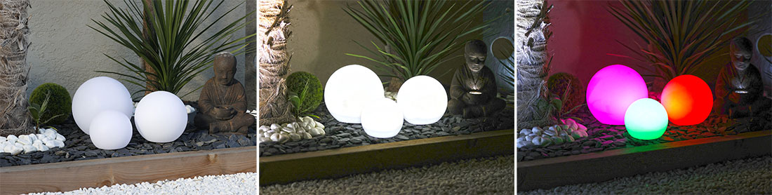 Globe solaire lumineux LED flottant pour piscine et jardin Ubbink