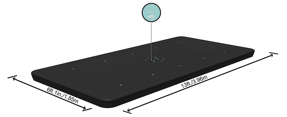 Dimensions bâche de protection pour piscine Bestway rectangle