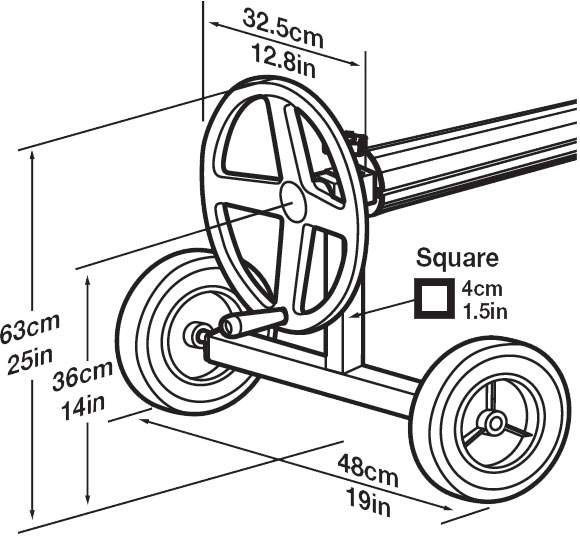 Dimensions enrouleur Kalu