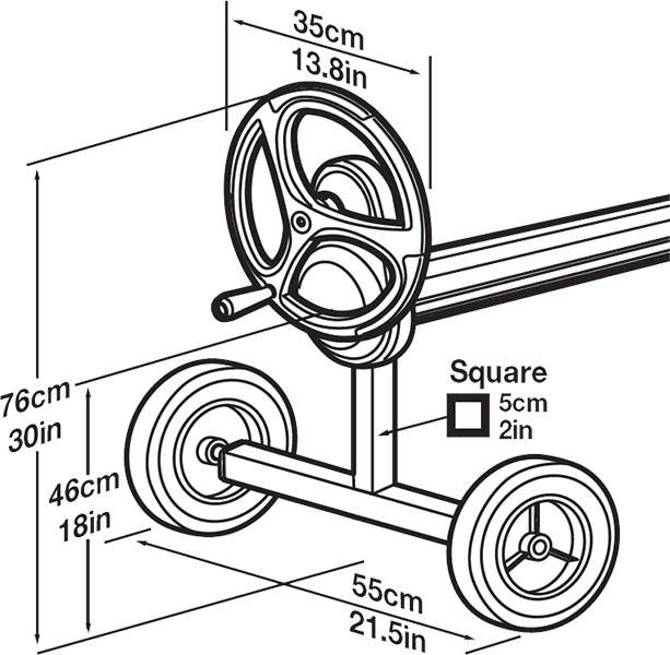 Dimensions enrouleur Presto Alux