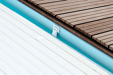 Attaches sur paroi couverture automatique piscine Linea