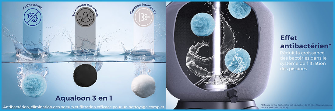 Efficacité des balles filtrantes Aqualoon