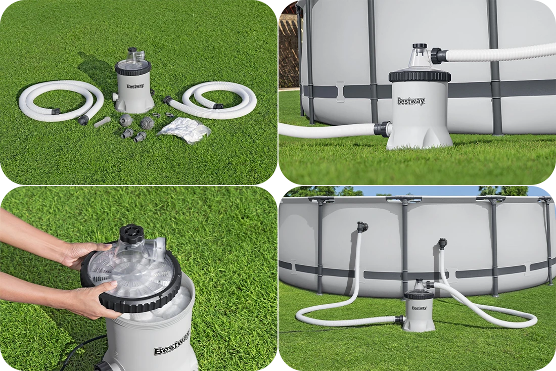 Filtre à balles polysphère Bestway 5,7m3/ h