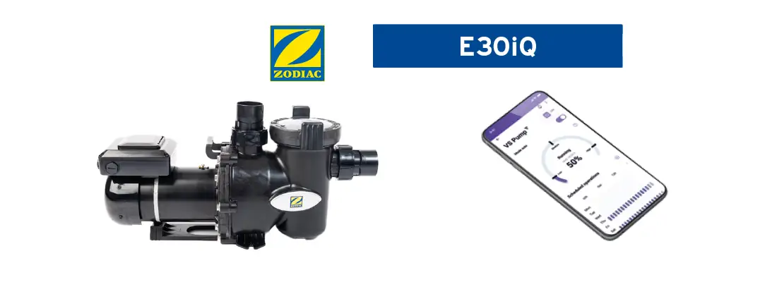 Pompe piscine à vitesse variable Zodiac Ei30iQ FloPro compatible eau douce et eau salée