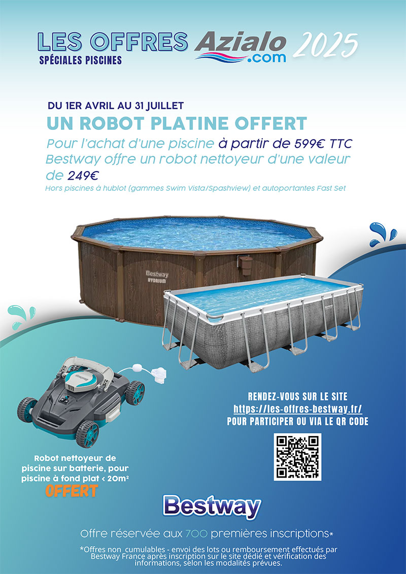 Robot Offert pour l'achat d'une piscine Bestway
