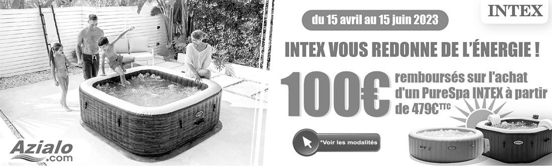 Offre 100€ remboursés sur une sélection de spas Intex