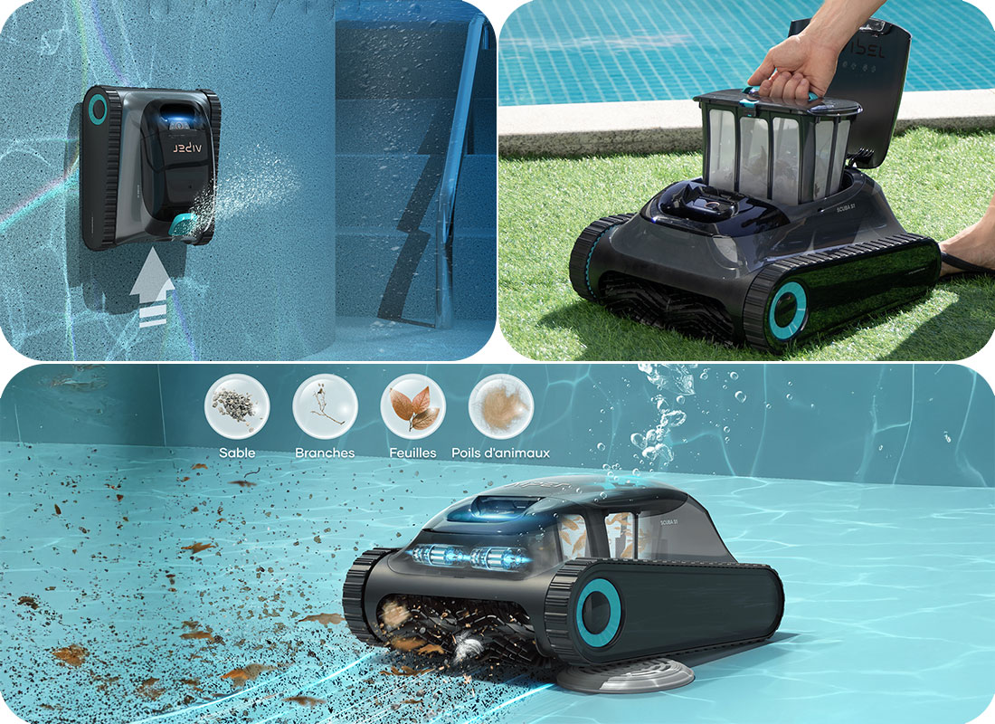 Robot de piscine Scuba S1 Aiper sans fil
