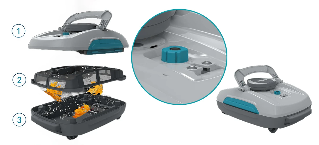 Caractéristiques du robot piscine Aquatronix G300 Bestway pour nettoyage fond et surface