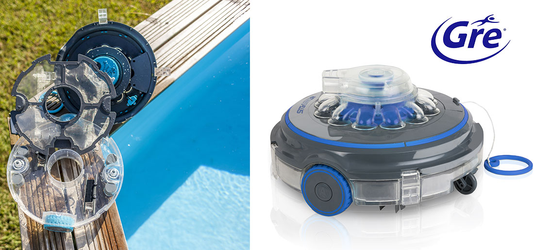 Robot piscine sans fil Gre RBR75 Wet Runner Plus