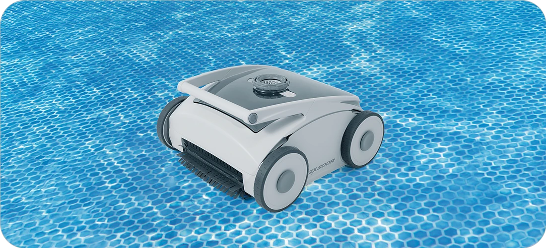Robot nettoyage piscine Intex ZX500R en immersion piscine tubulaire