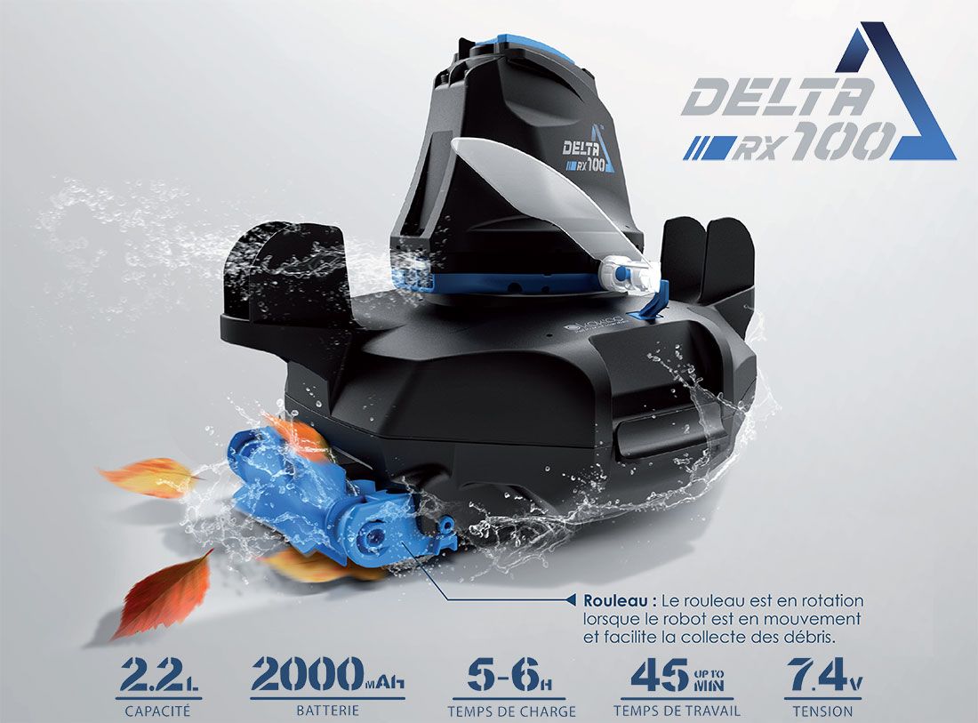 Robot piscine Delta rx100 Plus sans fil