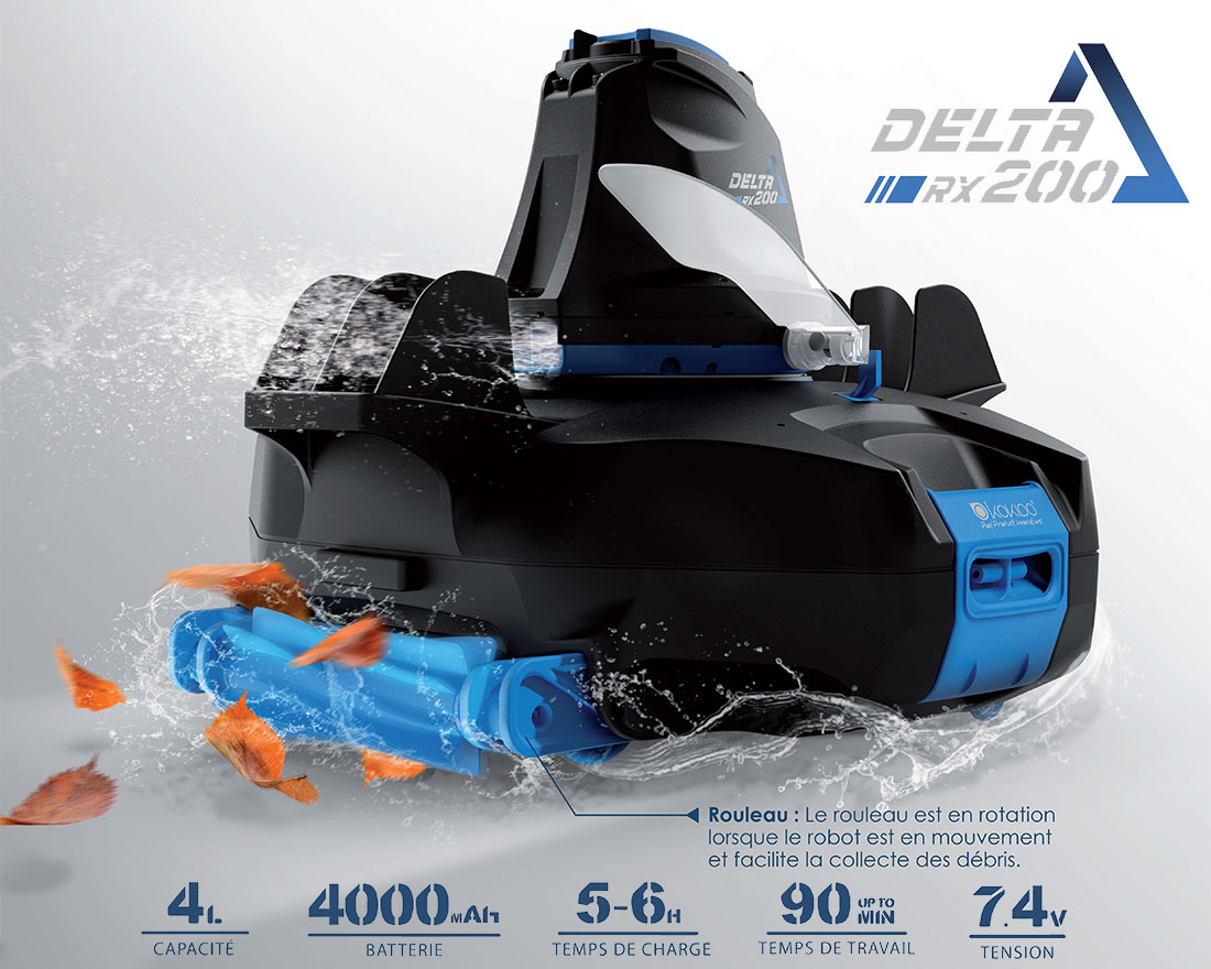 Robot piscine Delta rx200 Plus sans fil