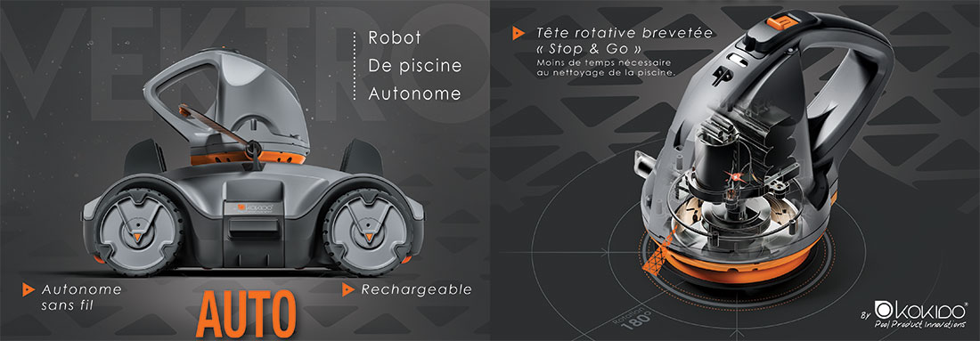 Robot piscine Vektro auto