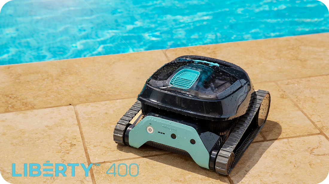 Robot piscine sans fil Dolphin Liberty 400 avec connectivité Smartphone application MyDolphinPlus
