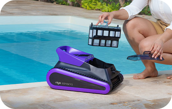 Filtration robot piscine sans fil Niya F3 Sonar 30 by Dolphin Maytronics