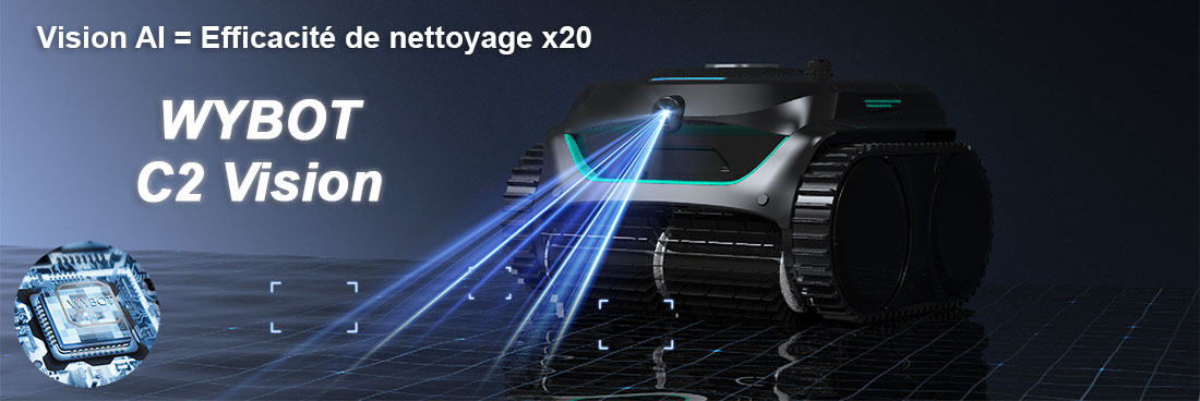 Robot piscine sans fil Wybot C2 Vision