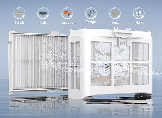 Double filtration extra fine Wybot C2 Vision