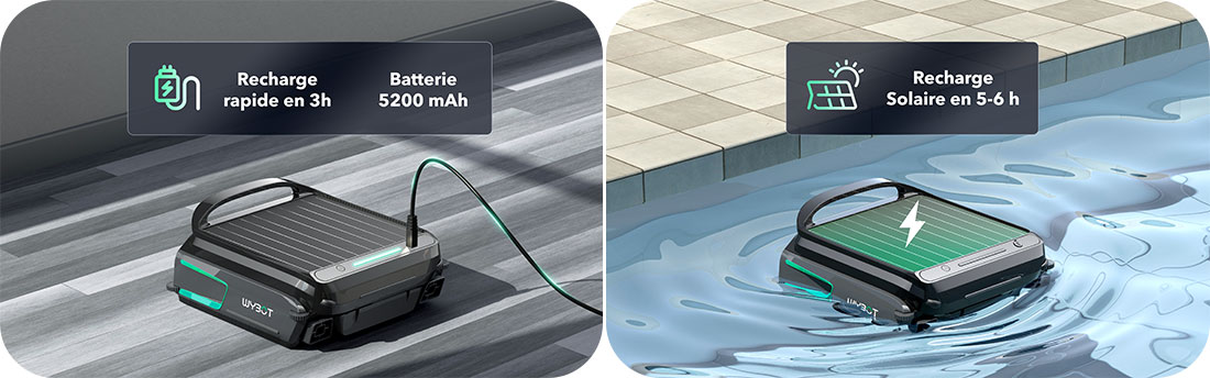 Robot piscine solaire Wybot F1