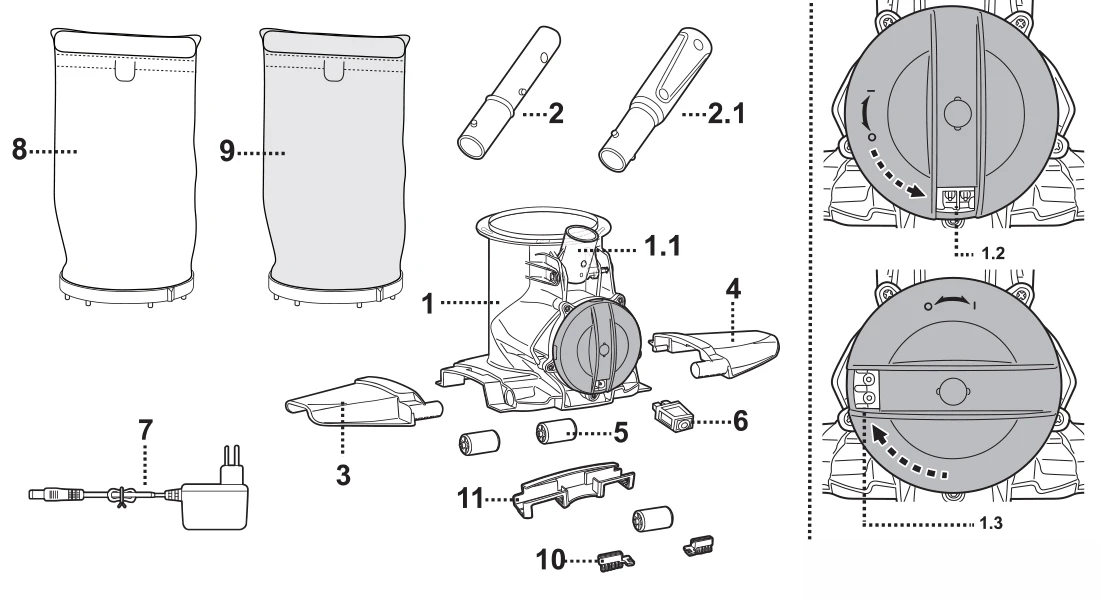 Schéma éclaté pièces détachées Telsa 90 Kokido