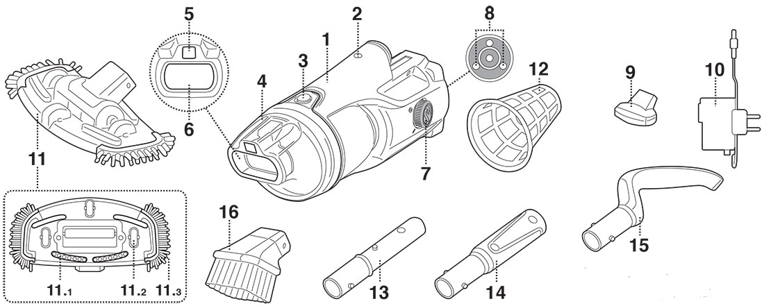 Schéma éclaté pièces détachées Vektro Junior